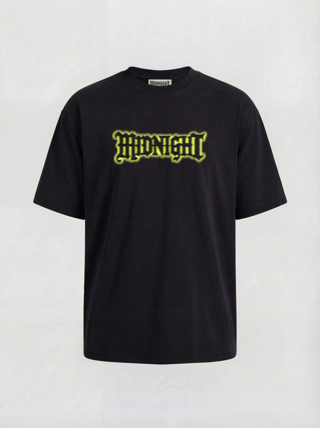 T-SHIRT ESSENTIAL  "MIDNIGHT HIGHLIGHTER SHADES" - NERO