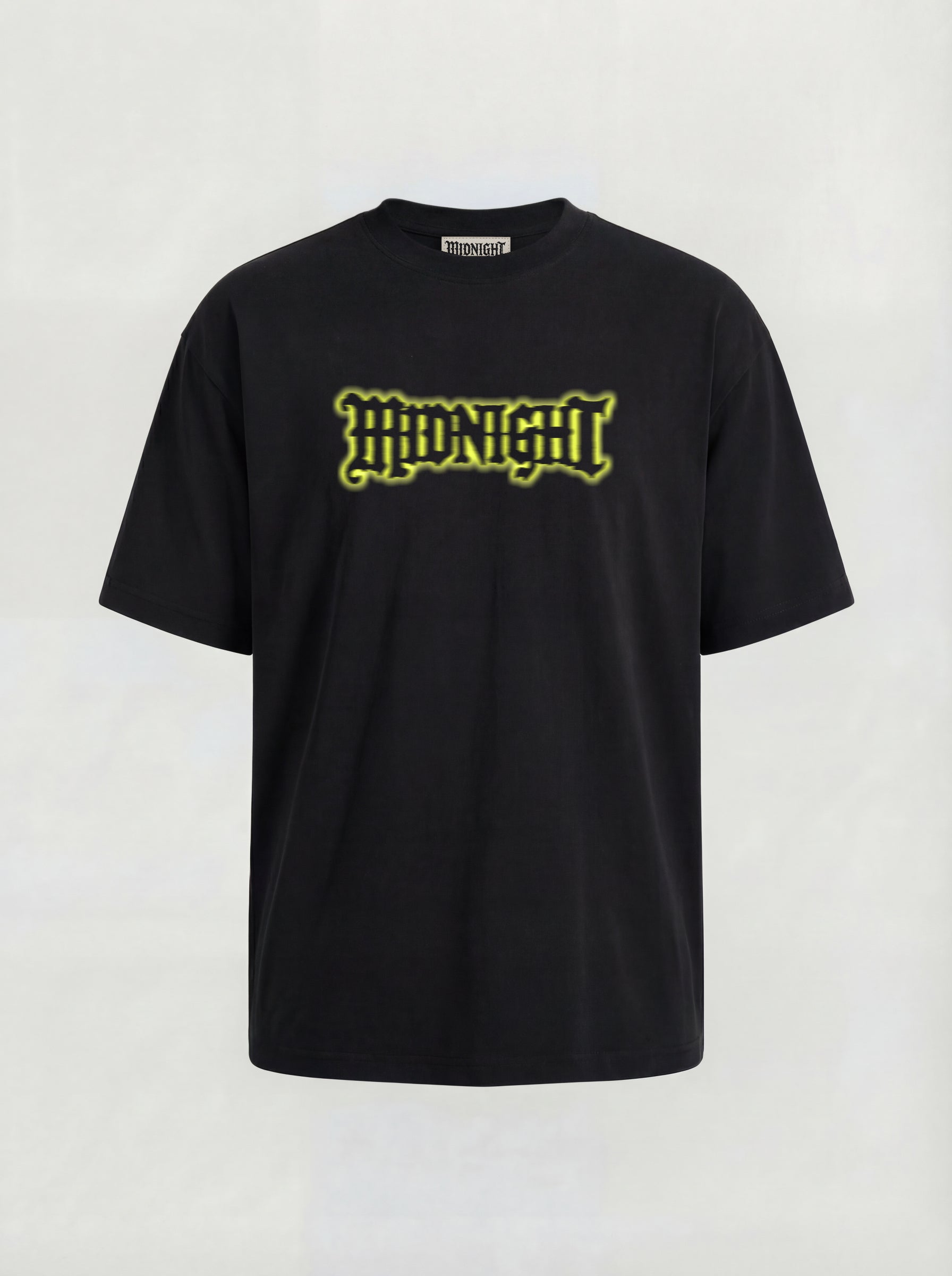 T-SHIRT ESSENTIAL  "MIDNIGHT HIGHLIGHTER SHADES" - NERO