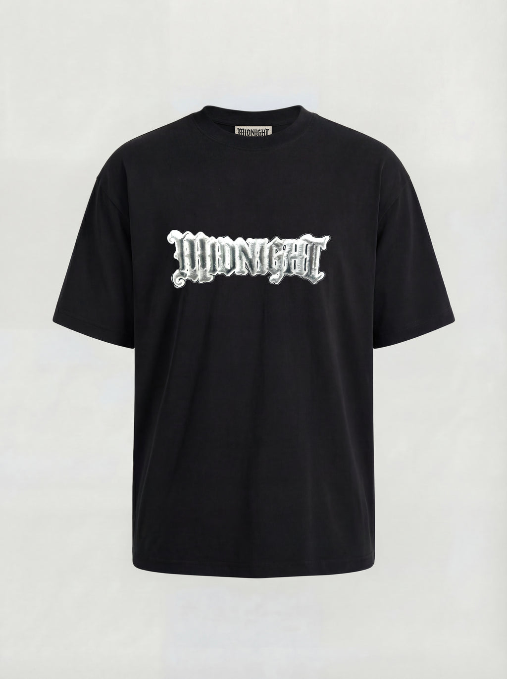 T-SHIRT ESSENTIAL  "MIDNIGHT ARGENTO" - NERO