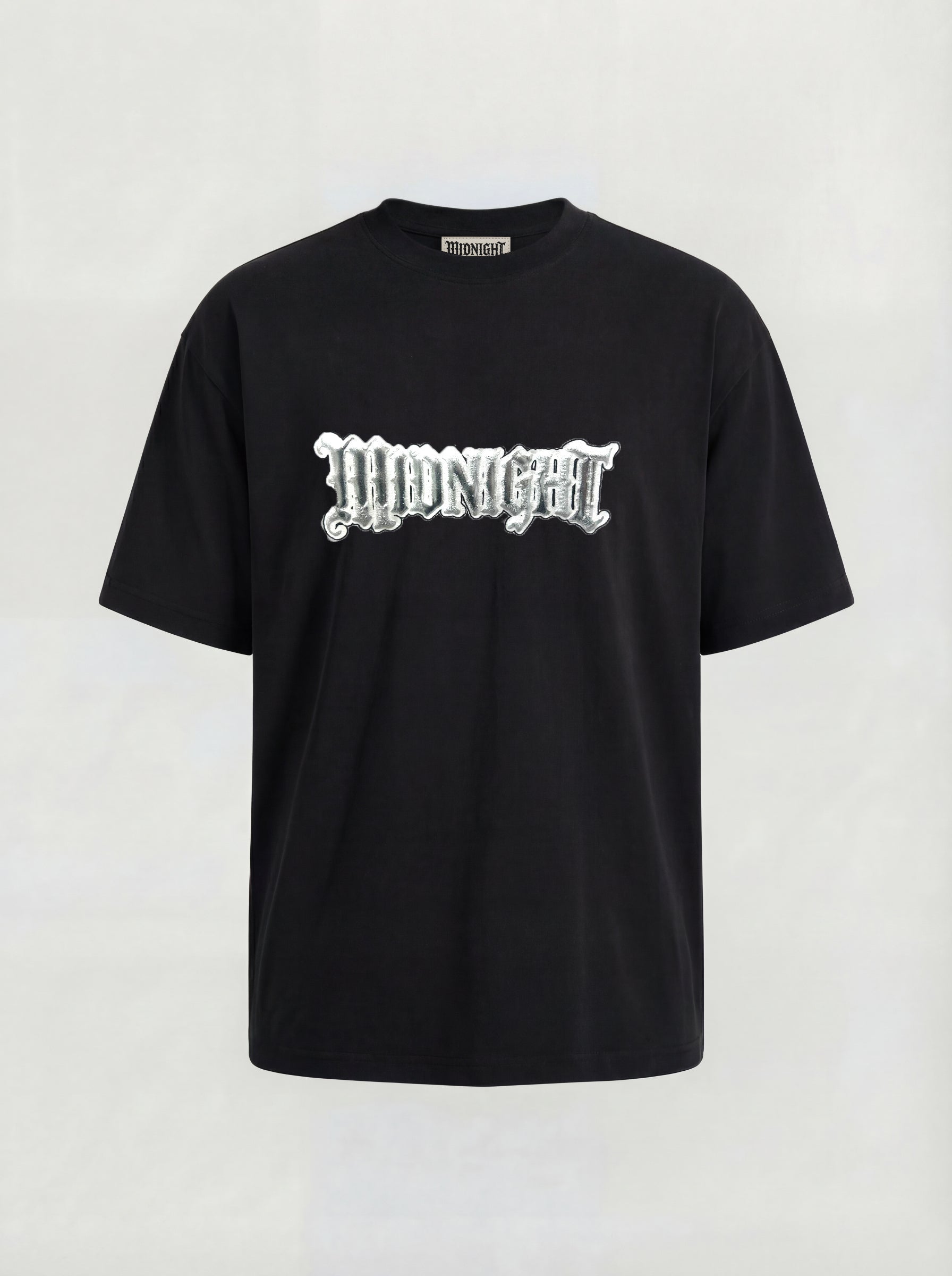 T-SHIRT ESSENTIAL  "MIDNIGHT ARGENTO" - NERO