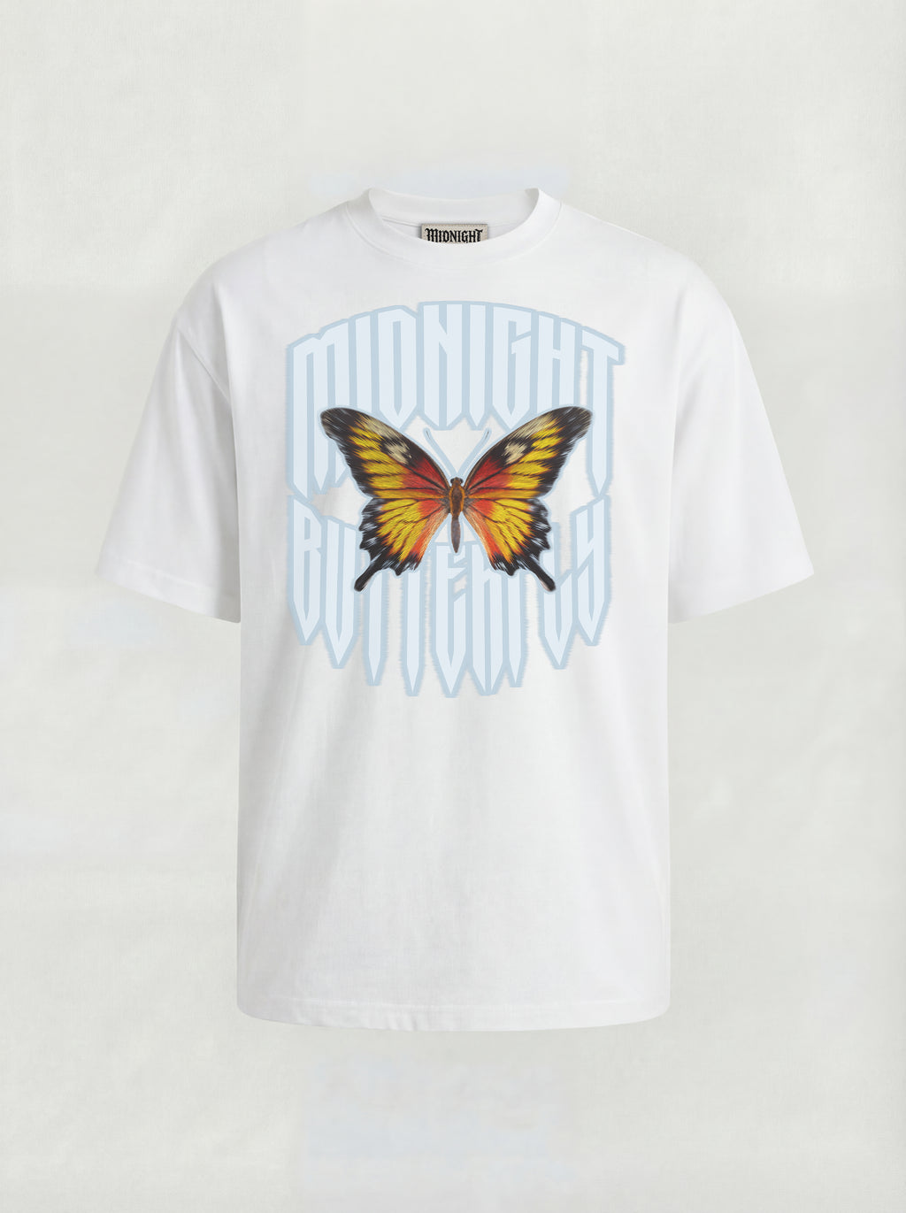 T-SHIRT ESSENTIAL  "BUTTERFLY" - BIANCO