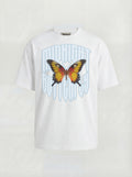 T-SHIRT ESSENTIAL  "BUTTERFLY" - BIANCO