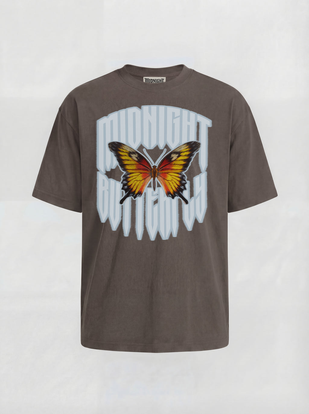 T-SHIRT ESSENTIAL  "BUTTERFLY" - BROWN