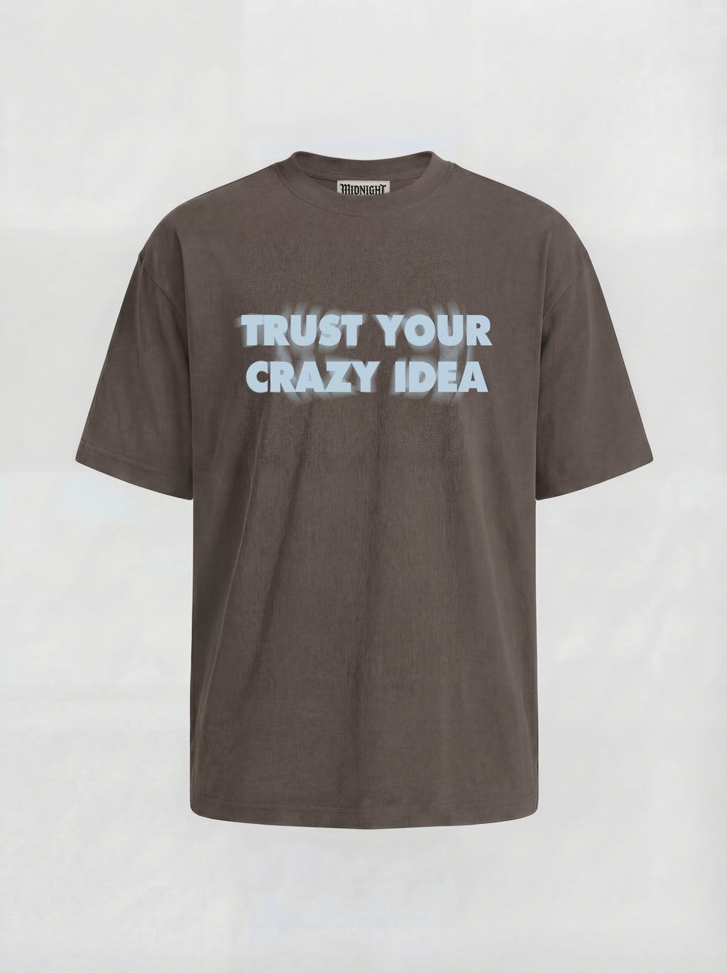 T-SHIRT ESSENTIAL  "TRUST LOVE" - BROWN