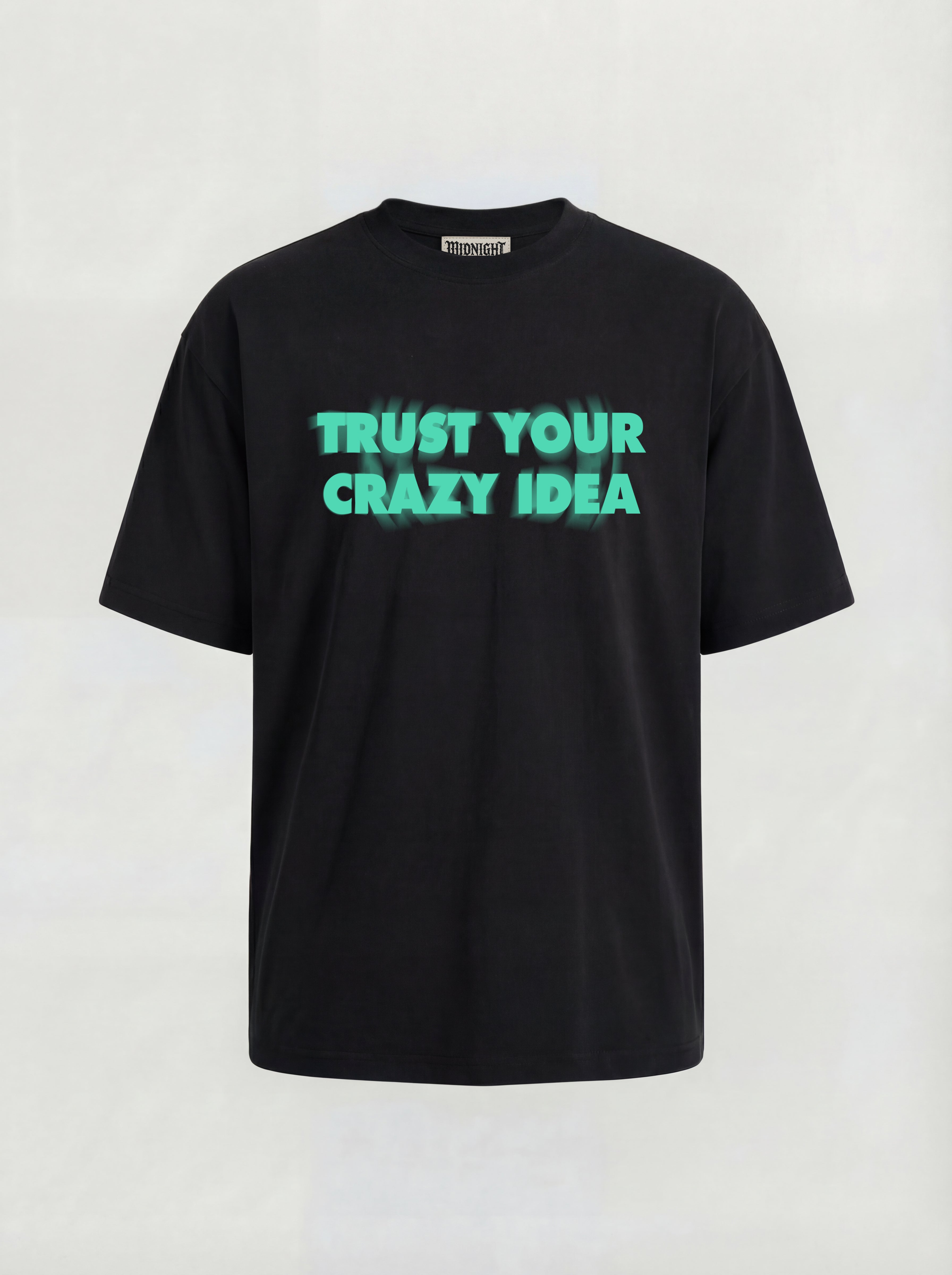 T-SHIRT ESSENTIAL  "TRUST LOVE" - NERO