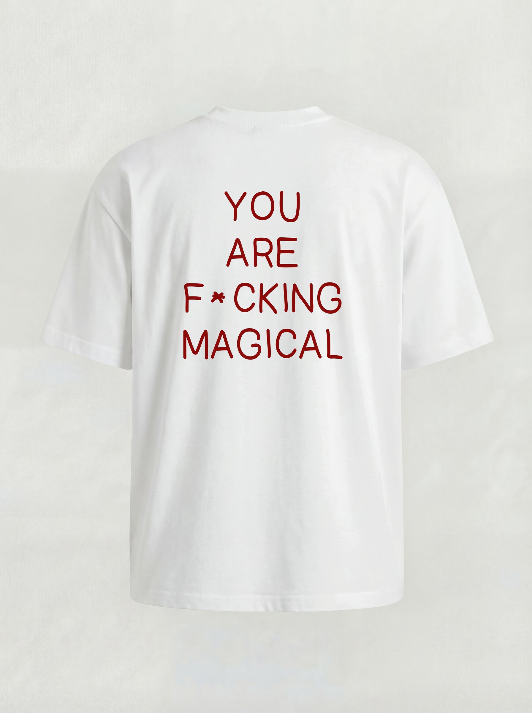 T-SHIRT ESSENTIAL  "F*CKING MAGICAL" - BIANCO
