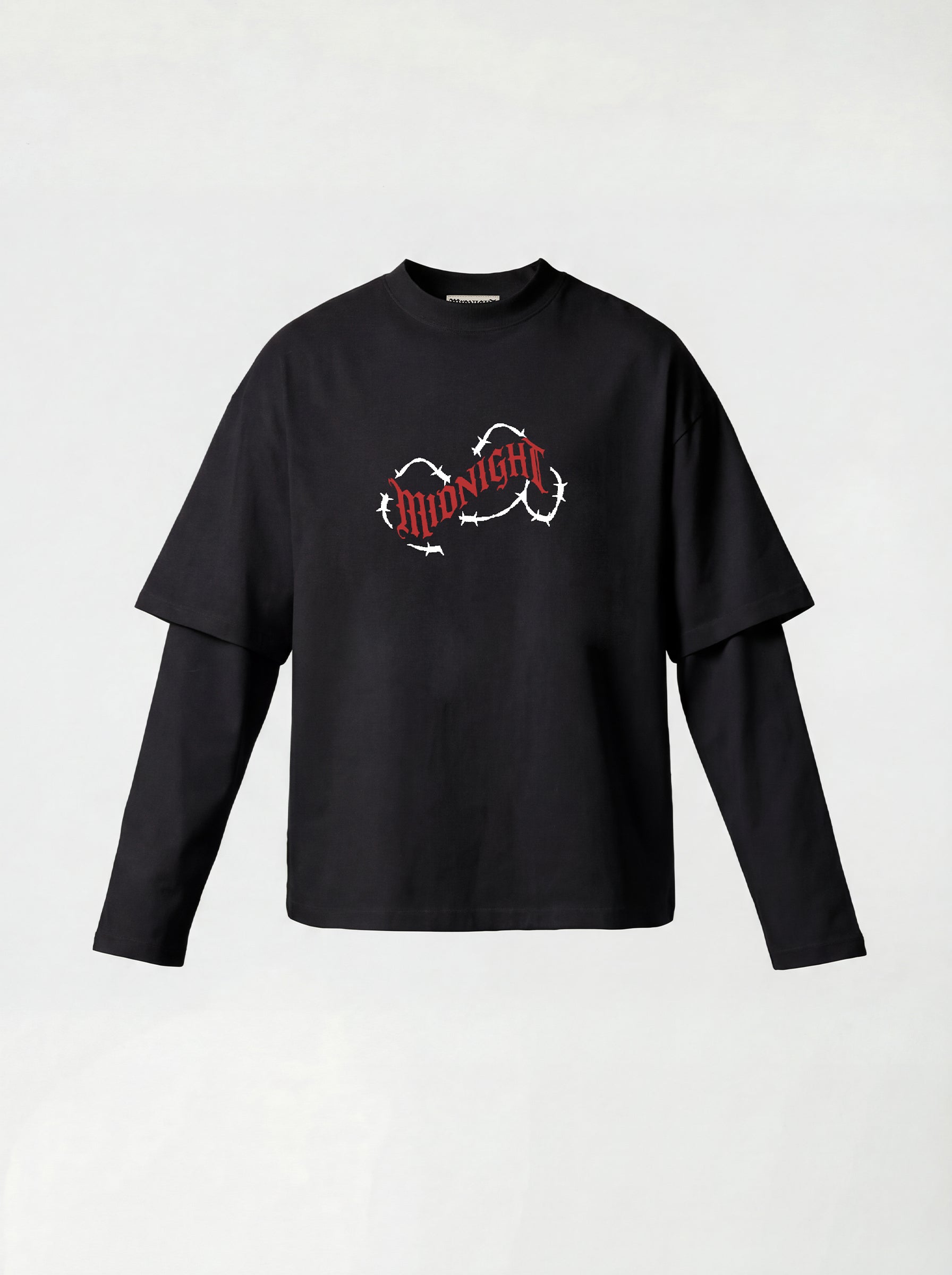 T-SHIRT LONG SLEEVE "HOPE DREAM" - NERO