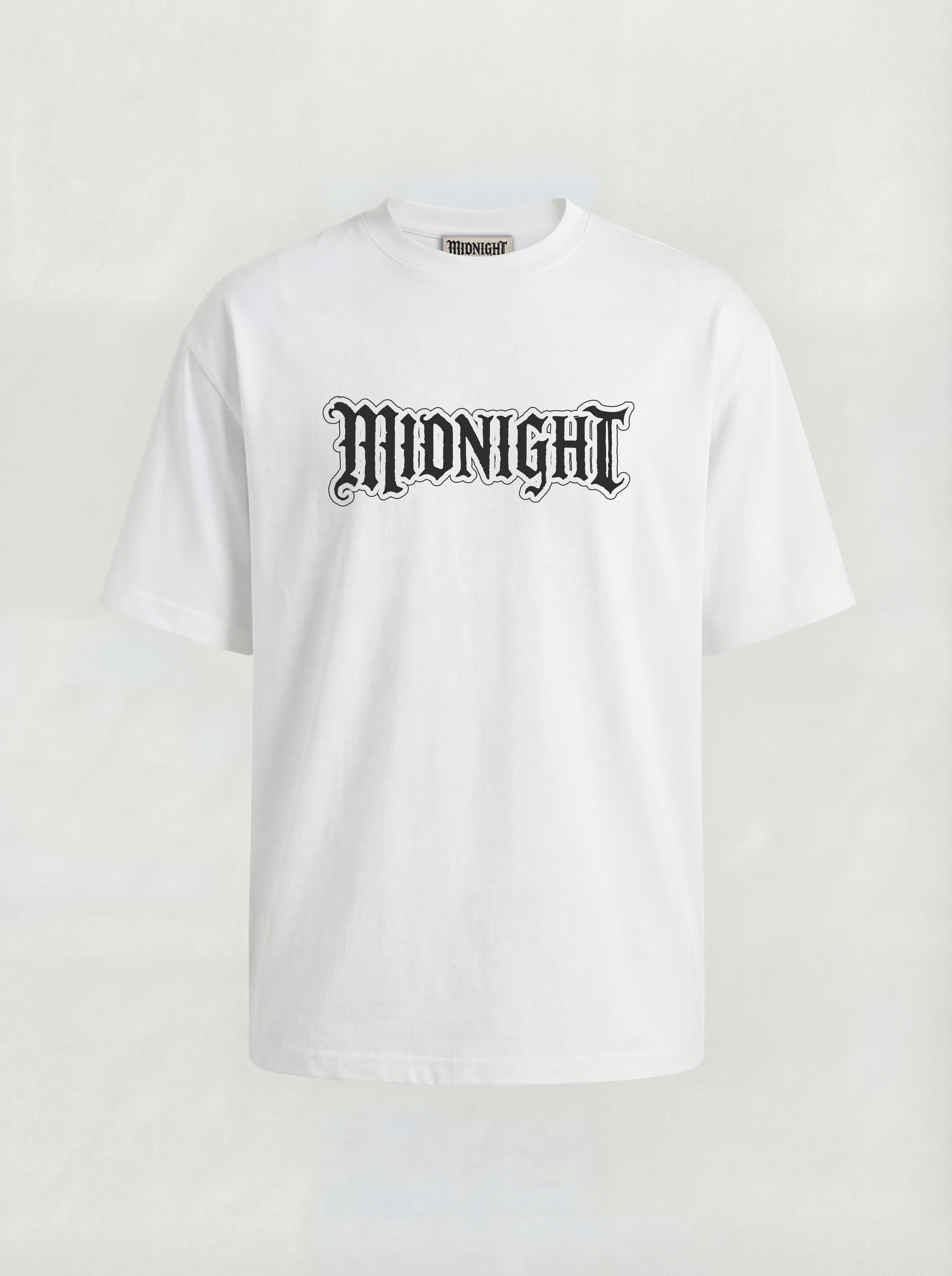 T-SHIRT ICON  "MIDNIGHT" - BIANCO