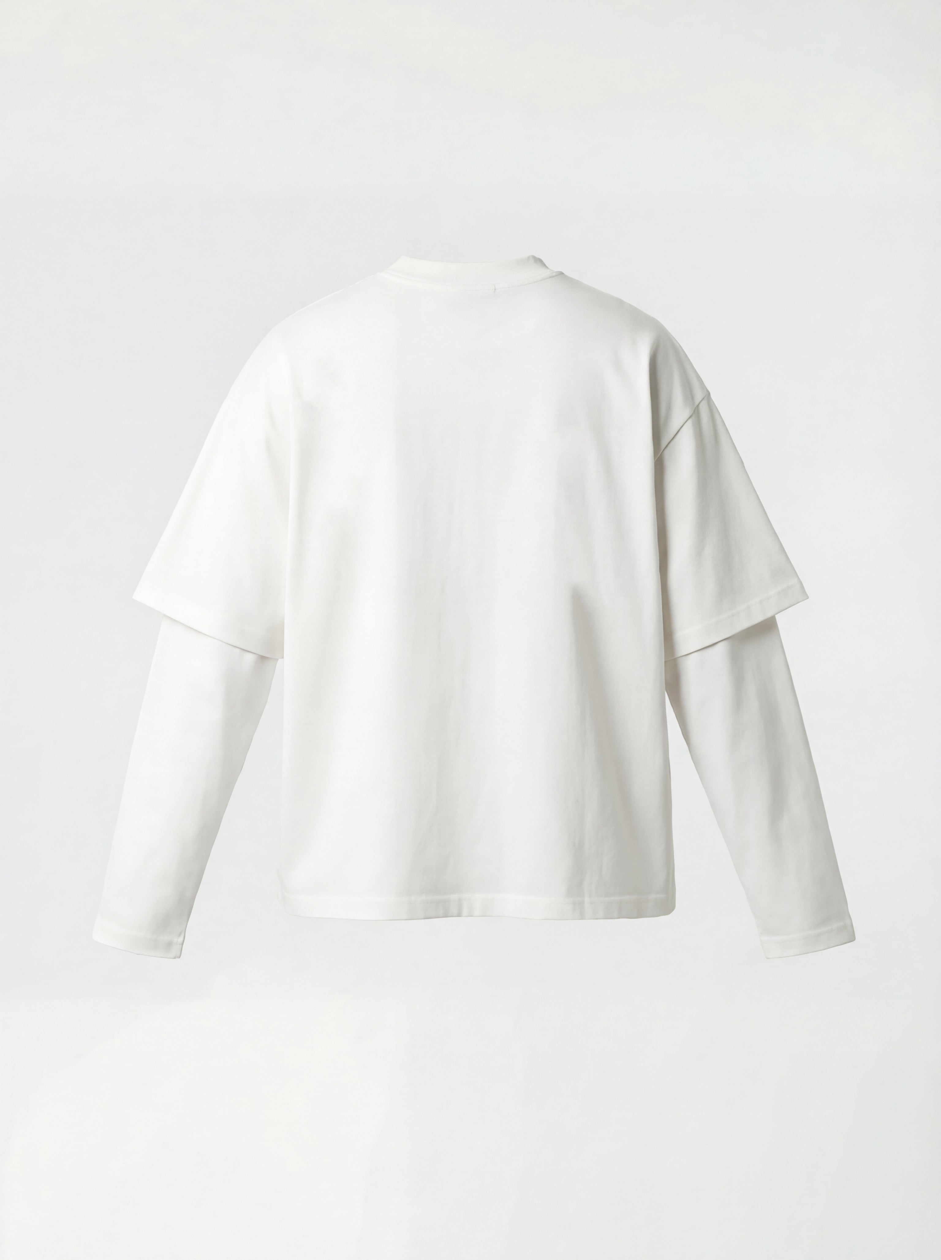 T-SHIRT LONG SLEEVE "MIDNIGHT ICON" - BIANCO