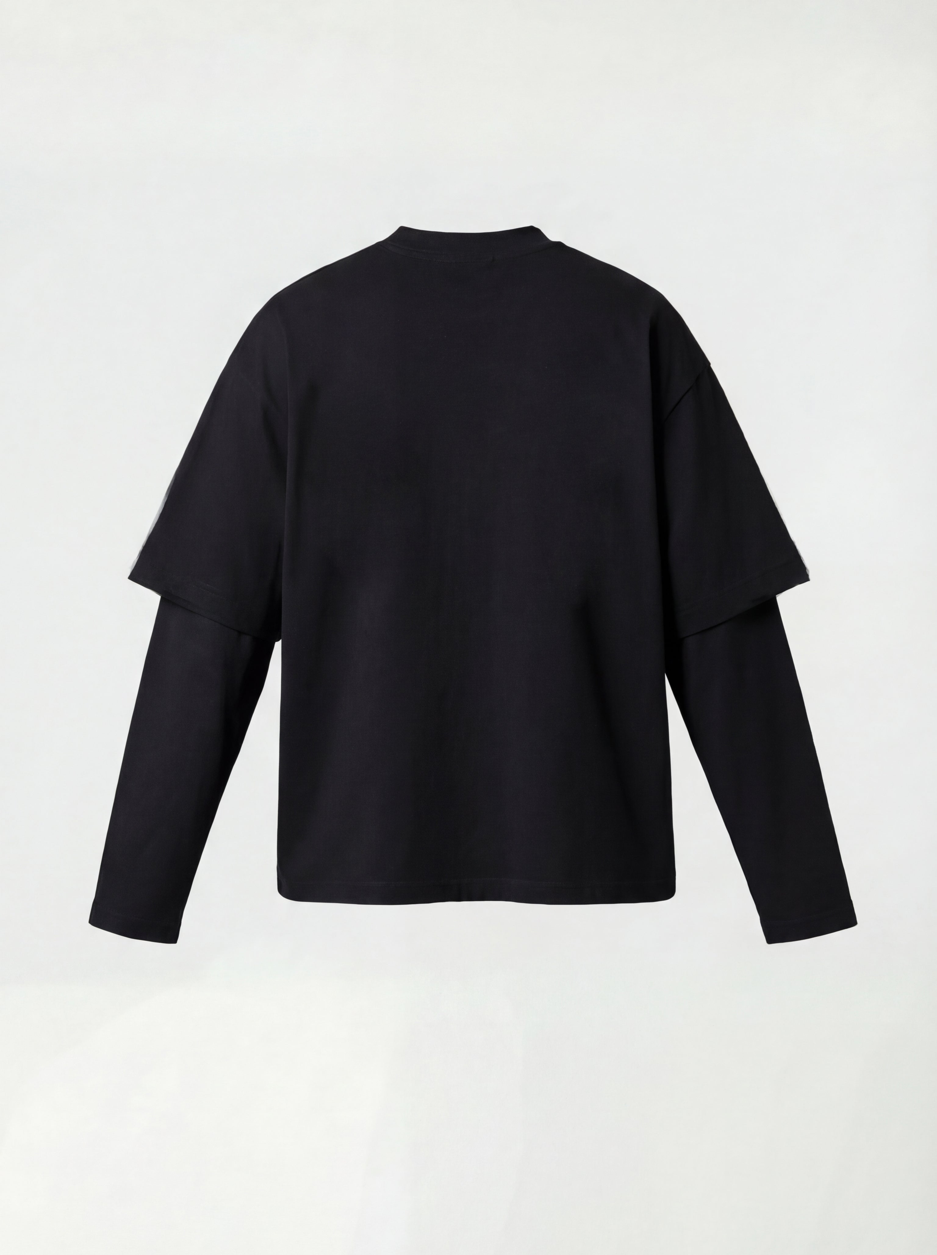 T-SHIRT LONG SLEEVE "MIDNIGHT ICON" - NERO