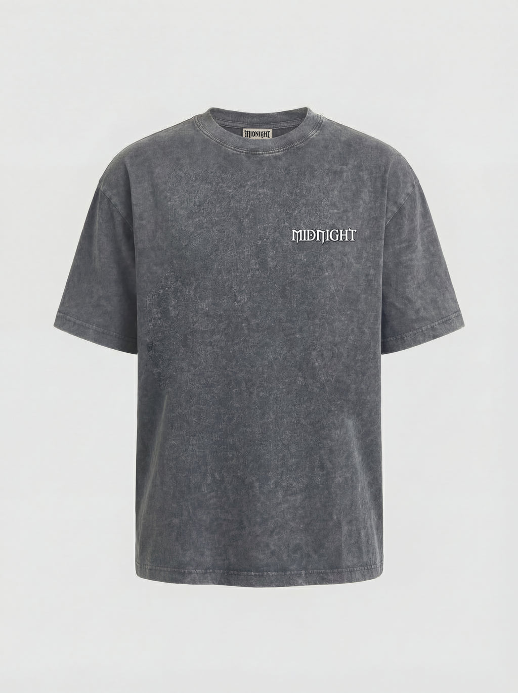 WASHED T-SHIRT "LIKE A FLOWER" - LIGHT GREY