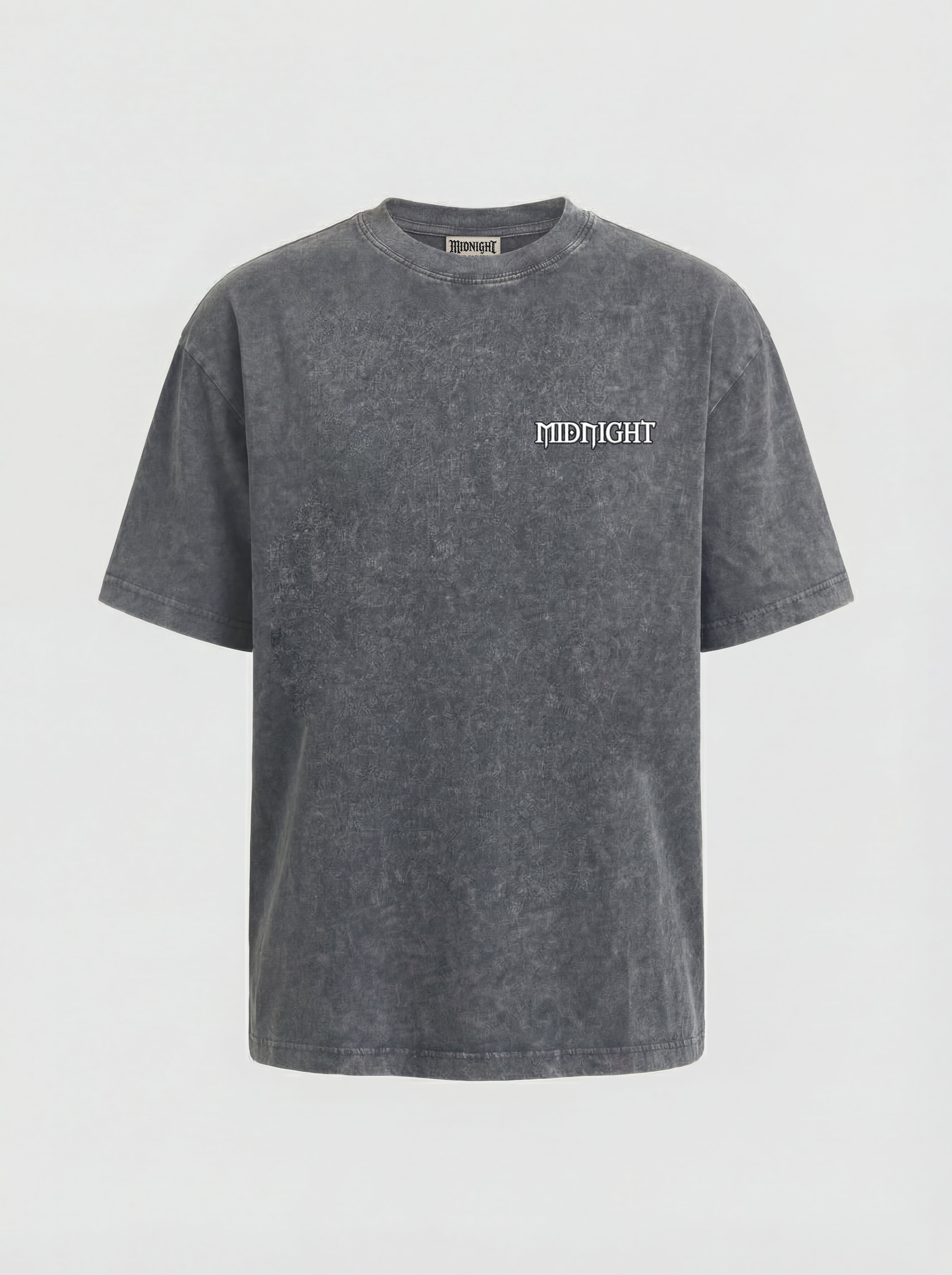 WASHED T-SHIRT "LIKE A FLOWER" - LIGHT GREY