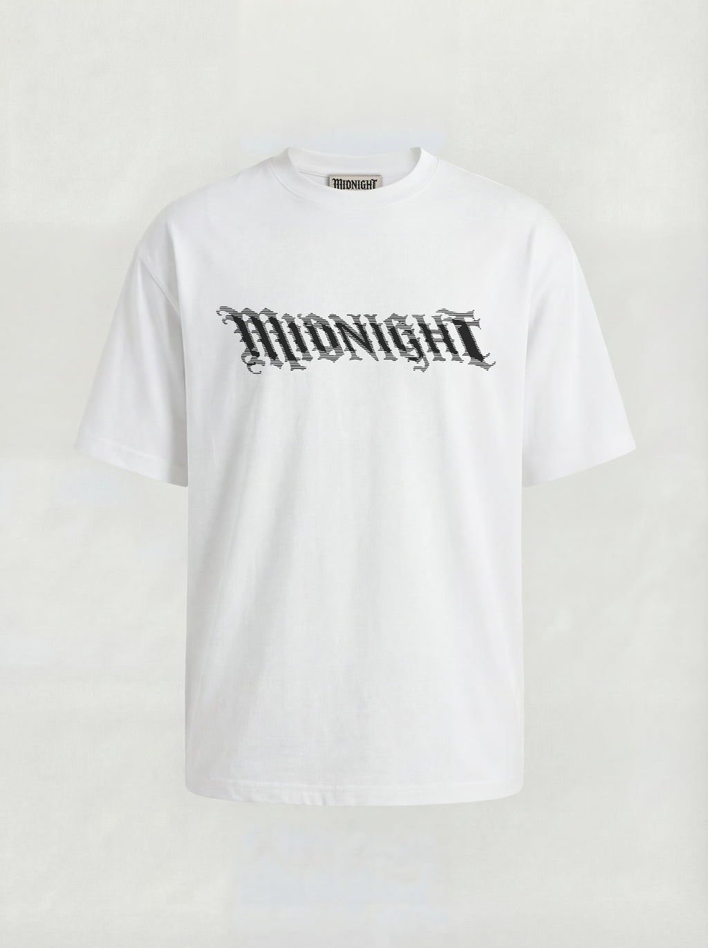 T-SHIRT ESSENTIAL  "MIDNIGHT 3D" - BIANCO