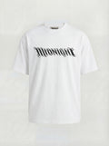 T-SHIRT ESSENTIAL  "MIDNIGHT 3D" - BIANCO