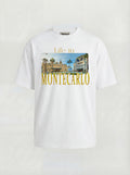T-SHIRT ESSENTIAL "MONTECARLO"-BIANCO