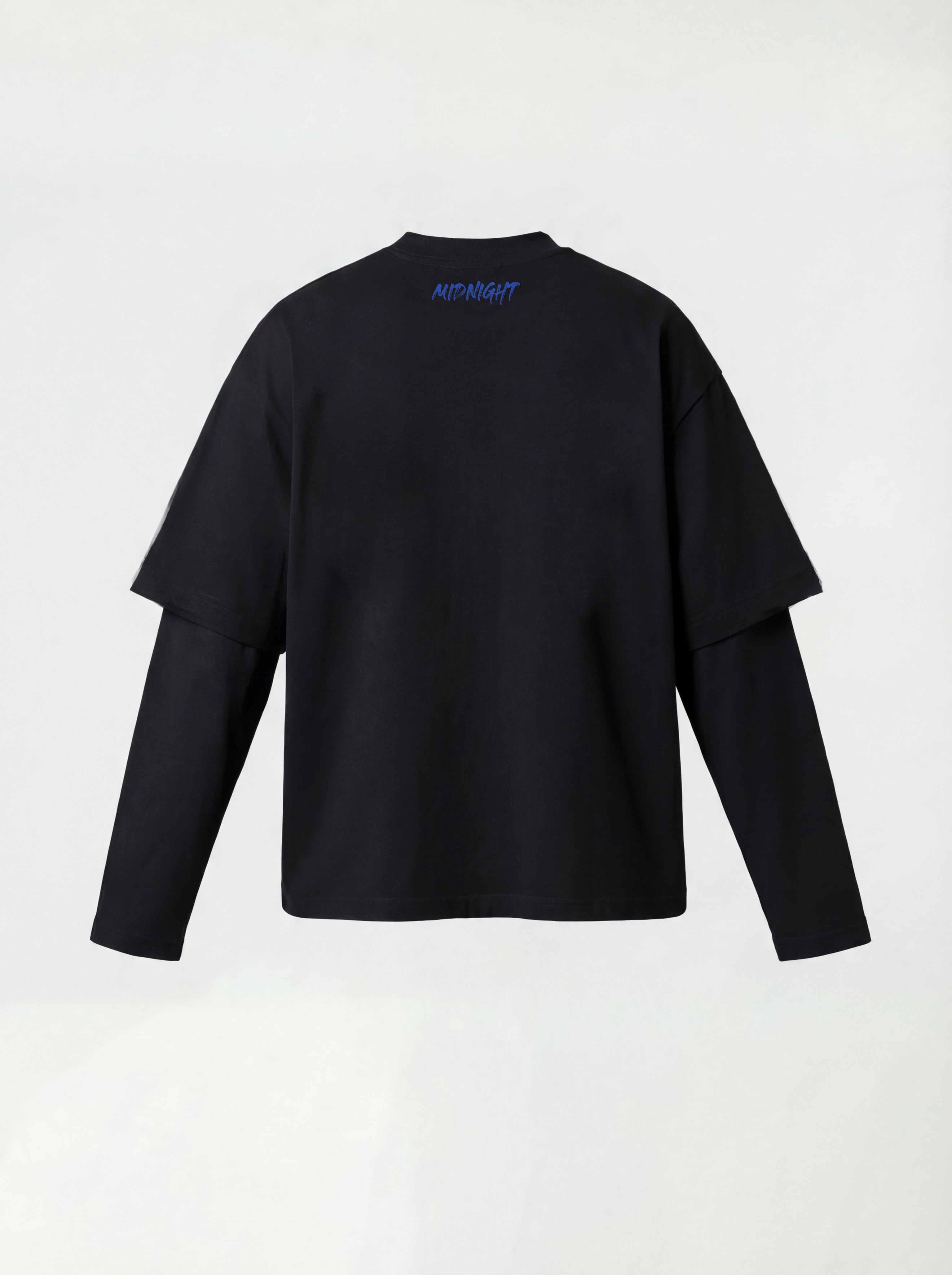 T-SHIRT LONG SLEEVE "U.S.A. PATRIOTIC"" - NERO