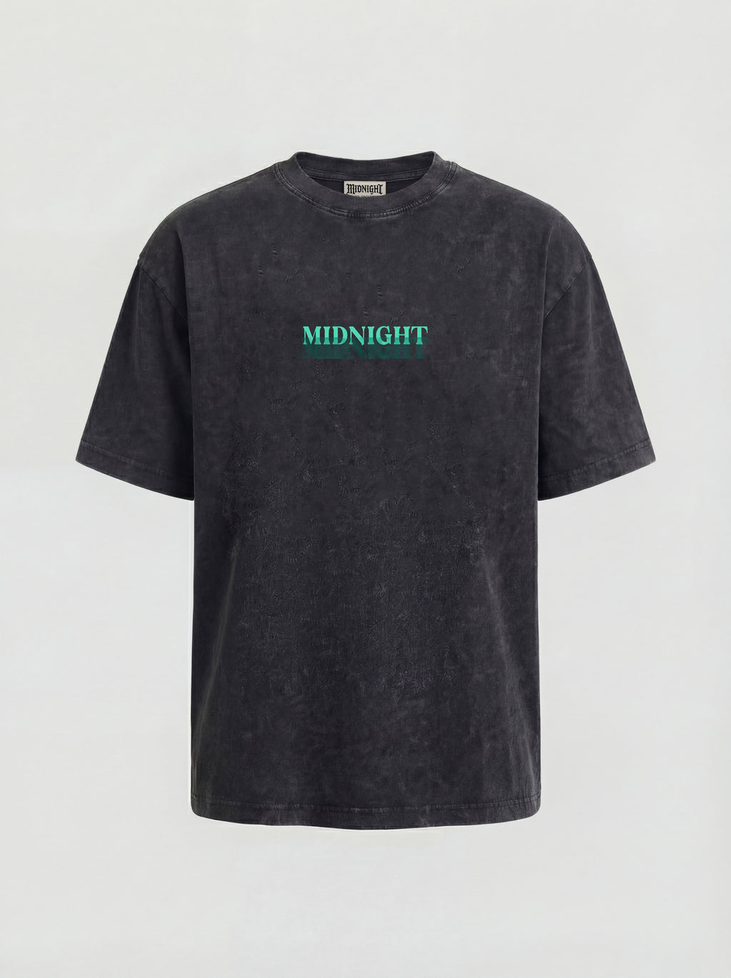 WASHED T-SHIRT "PSYCHOTIC" - DARK GREY