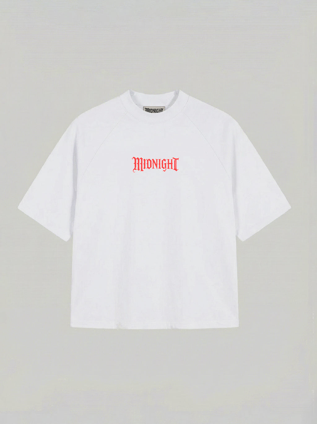 T-SHIRT OVER , TAGLIO SPALLA STAMPA "MARBLE STATUE" - BIANCO