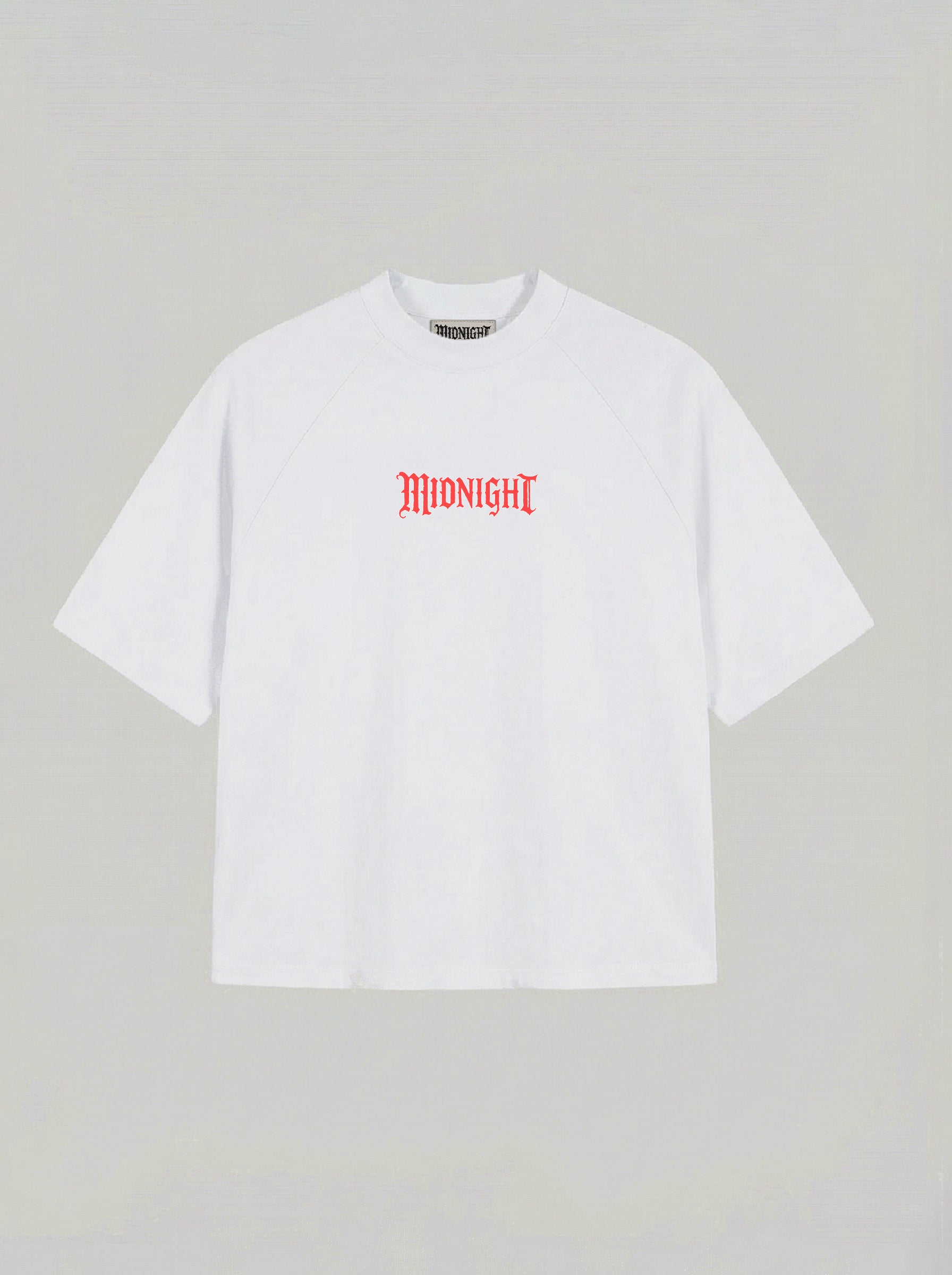 T-SHIRT OVER , TAGLIO SPALLA STAMPA "MARBLE STATUE" - BIANCO