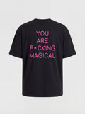 T-SHIRT ESSENTIAL  "F*CKING MAGICAL" - NERO